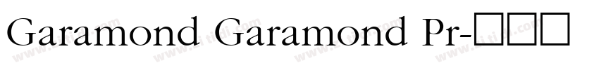 Garamond Garamond Pr字体转换